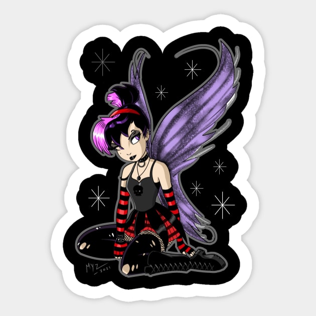 Goth Fairy Sticker by ArtbyMyz